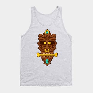 Funny Tribal Tiki Head Tank Top